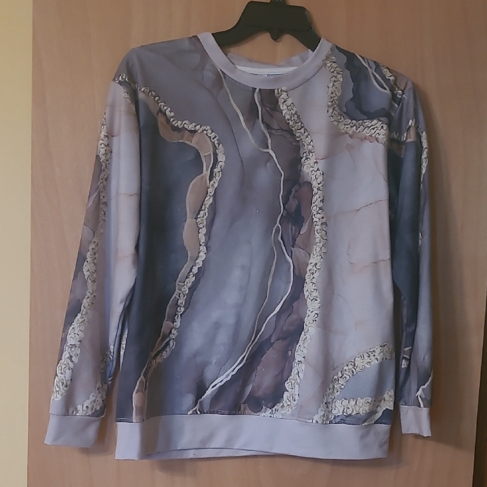 Abstract Patterned Sweatshirt